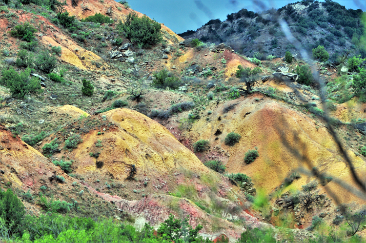 sulphur colored hills